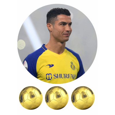 Ronaldo č.6 jedlý papír 20 cm