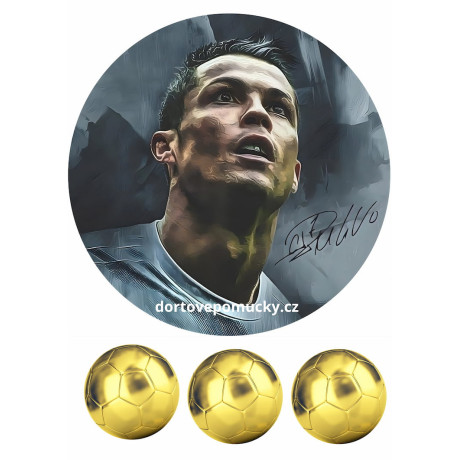 Ronaldo č.2 jedlý papír 20 cm 