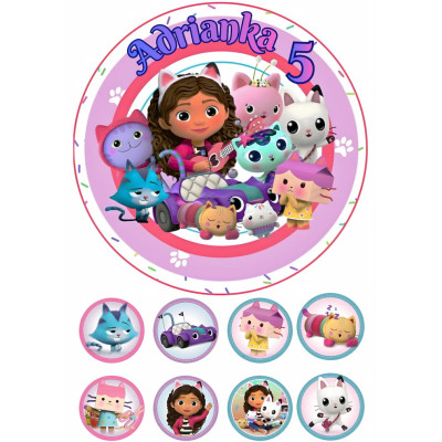 Jedlý papír Gabbi – mix obrázků A4 | Dortová dekorace