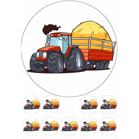 Traktor tisk na jedlý papír