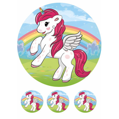 Jednorožec jedlý papír č.6