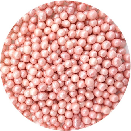Růžové cukrové perly Pink Pearls 7 mm – Barbara Decor | Elegantní dekorace na dorty