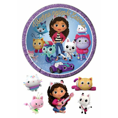 Jedlý papír Gabbi – mix obrázků A4 | Dortová dekorace