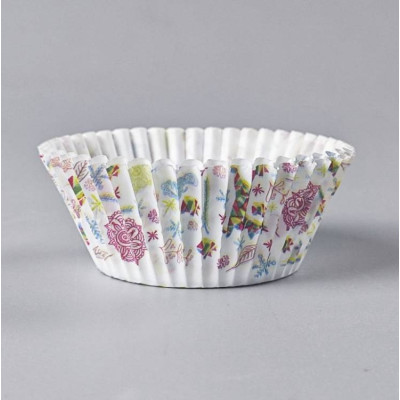 Košíčky na muffiny – Vánoční Merry Christmas (100 ks) | Papírové košíčky na muffiny