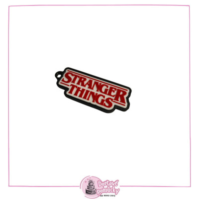 3D tištěná dvoudílná klíčenka Stranger Things – 75×27×5 mm