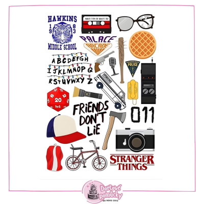 Jedlý papír Stranger Things č. 8 | Dekorace na dort