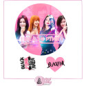 Jedlý papír BLACKPINK – kulatý motiv | Dortovepomucky.cz