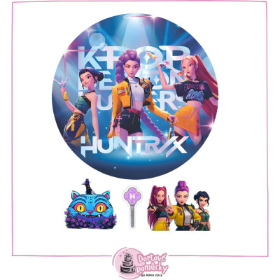 K-POP Lovkyně démonů – motiv č. 2 | Jedlý papír nebo fondánový list