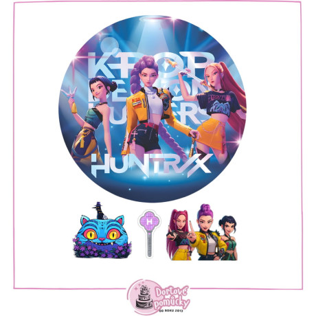 K-POP Lovkyně démonů – motiv č. 2 | Jedlý papír nebo fondánový list