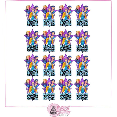 K-POP Lovkyně démonů – mini motivy | Jedlý papír / fondánový list