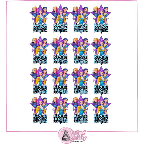 K-POP Lovkyně démonů – mini motivy | Jedlý papír / fondánový list