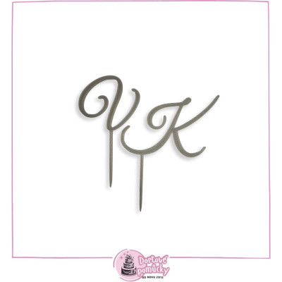 Plastový zápich s jménem – Písmo 1 | Jméno na dort na přání