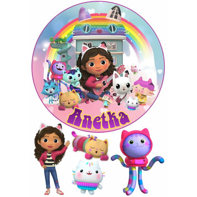 Jedlý papír Gabbi – mix obrázků A4 | Dortová dekorace