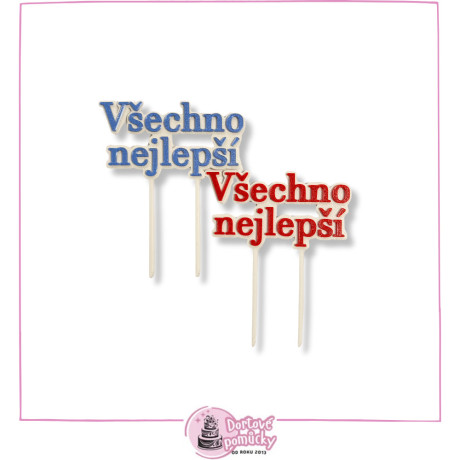 Všechno nejlepší č.7 - plastový zápich