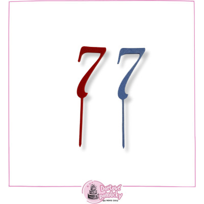 Číslo vzor 6 dle výběru - plastový zápich