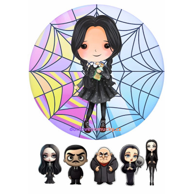 Wednesday č.7 jedlý papír