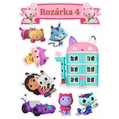 Jedlý papír Gabbi – mix obrázků A4 | Dortová dekorace