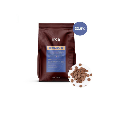 IRCA Reno X mléčná čokoláda 33,6 % – profesionální cukrářská čokoláda