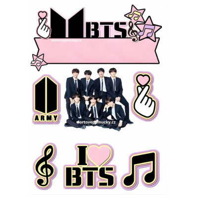 Jedlý papír / fondánový list Stray Kids – motiv na dort