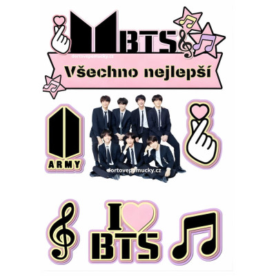 Jedlý papír / fondánový list Stray Kids – motiv na dort