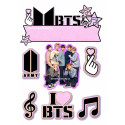 BTS motiv – jedlý papír / fondánový list na dort