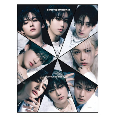 Jedlý obrázek na dort – Stray Kids (osm členů) | Dortové dekorace