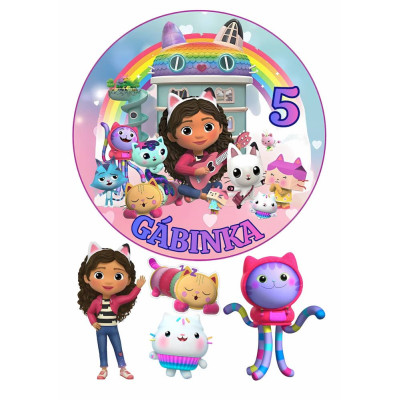 Jedlý papír Gabbi – mix obrázků A4 | Dortová dekorace