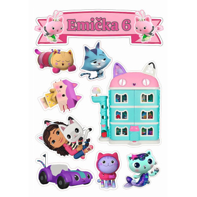 Jedlý papír Gabbi – mix obrázků A4 | Dortová dekorace