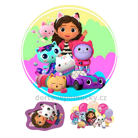 Gábinin kouzelný domeček – jedlý papír nebo fondánový list | Gabby’s Dollhouse