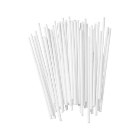 Špejle na lízátka bílé 20 cm (50 ks) – tyčky pro lízátka a cake pops