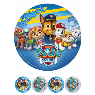 Jedlý papír Paw Patrol – mix obrázků A4 | Dortová dekorace