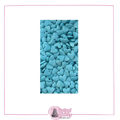 Cukrové srdíčka  modré (10 g) | Jedlé dekorace na dorty a dezerty