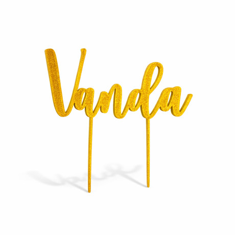 Plastový zápich s jménem – Písmo 1 | Jméno na dort na přání
