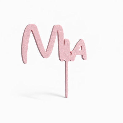 Plastový zápich s jménem – Písmo 3 | Jméno na dort na přání