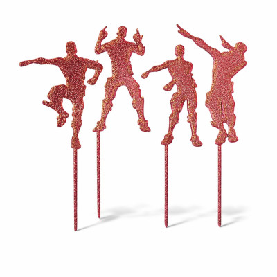 FORTNITE duhová sada postaviček - dortový zápich