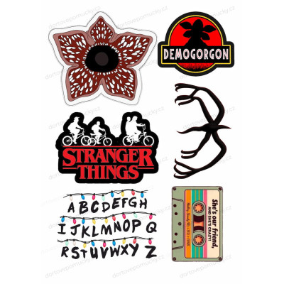 Jedlý papír Stranger Things č.12| Dekorace na dort