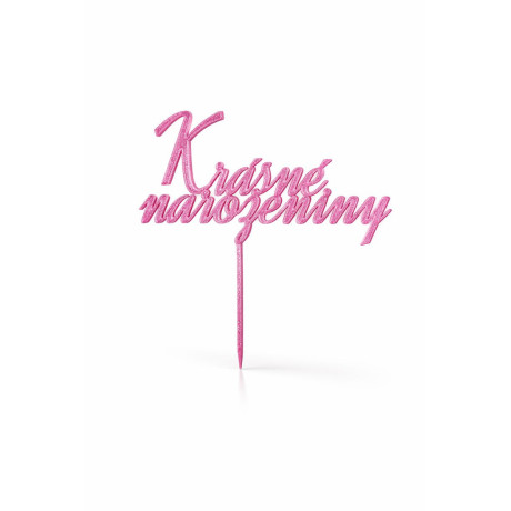 Krásné narozeniny – plastový zápich na dort | dortovepomucky.cz