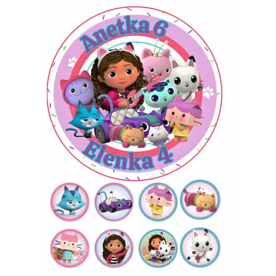 Jedlý papír Gabbi – mix obrázků A4 | Dortová dekorace