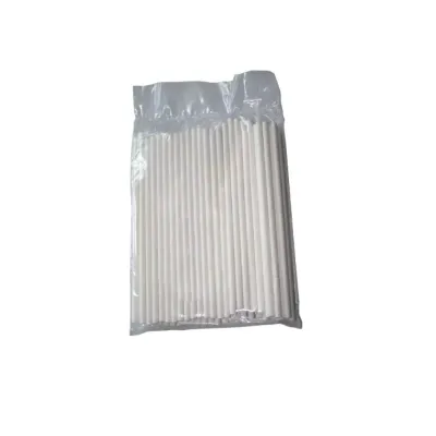 Špejle na lízátka bílé 12 cm (50 ks) – tyčky pro lízátka a cake pops