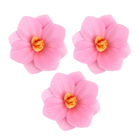 Hortenzie z jedlého papíru – růžová | Jedlé květy na dort