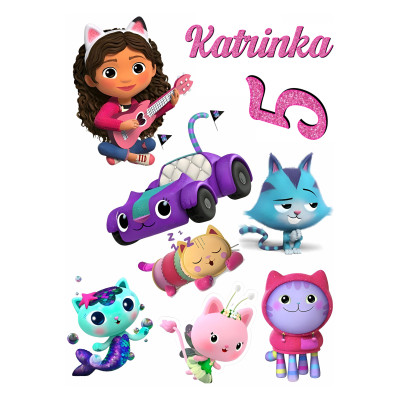 Jedlý papír Gabbi – mix obrázků A4 | Dortová dekorace