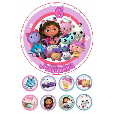 Jedlý papír Gabbi – mix obrázků A4 | Dortová dekorace