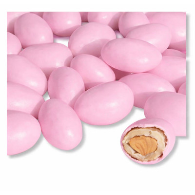 Svatební mandle v růžové čokoládě Ambrosio 100 g – svatební poděkování