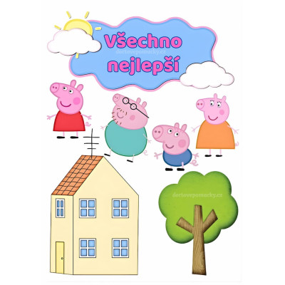 Prasátko Pepina 1 - jedlý papír