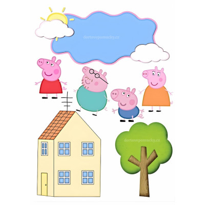 Prasátko Pepina 1 - jedlý papír