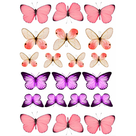 Motýli 6 - jedlý papír 