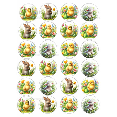 Velikonoce č.4 – jedlý papír na dort | velikonoční motivy