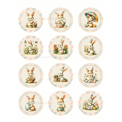 Velikonoce č.5 – jedlý papír na dort | velikonoční zajíček