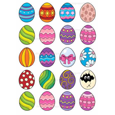 Velikonoce č.7 – jedlý papír na dort | velikonoční vajíčka