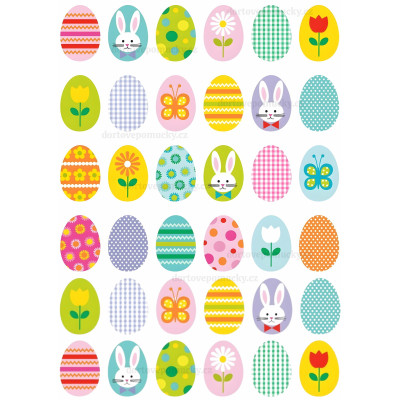 Velikonoce č.8 – jedlý papír na dort | velikonoční vajíčka